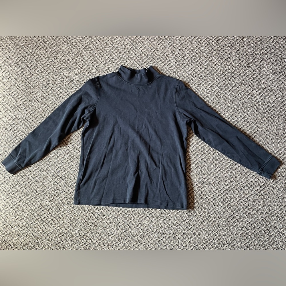 Black Semi Turtle Neck Long Sleeve